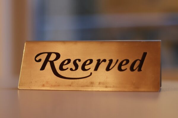 reservation, reserved, metal-5421878.jpg